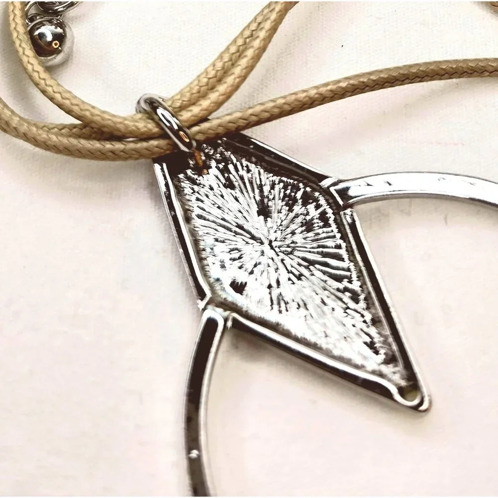 Chicos Boho Rose Quartz and Jasper Gemstone Leather Long Necklace - Picture 13 of 15